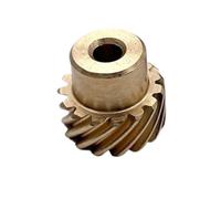 CYFANG 1.5M 10T Brass Helical Gear 45 Degree Helical Left Right Staggered Spiral Gear 1.5 Module 10 Teeth Helical Pinion cylindrical pinion(Right rotate 5mm bore)