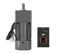 CYFANG 110V AC Single Phase Gear Reducer Motor 200W Speed Adjustable 6IK200RGN-AF Variable Speed Motor CW CCW mechanical adjustable(18K 76RPM)