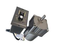 CYFANG 15W 110V AC Speed Control Gear Motor Single Phase 70x70mm Flange Adjustable Speed Reducer Motor CW CCW mechanical adjustable(33.5rpm)