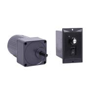 CYFANG 15W 220V AC Single Phase Speed Control Gear Motor with Governor 70x70mm Frame Speed Reducer Motor CW CCW mechanical adjustable(7.5K)