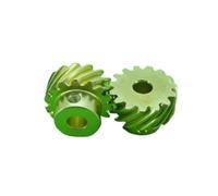 CYFANG 180 Degree Staggered Copper Helical Gear 0.8 Module 13 Teeth 15 Teeth 45 Degree Spiral Gear Left Right Handed Pinion cylindrical pinion(15T 5mm bore)