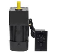 CYFANG 1pc 40W Variable Speed Motor 90x90mm Frame Speed Control 5RK40RGN-CF 220V AC Single Phase Reducer Motor mechanical adjustable(50k)