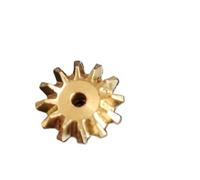 CYFANG 1pcs 0.4M 12T Copper Bevel Gear 2mm Inner Hole 0.4 Module 12 Teeth 1:1 Brass Static Modify Conical Bevel Pinion miter mechanical