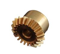 CYFANG 1pcs 0.4M Bevel Gear Copper 90 Degree 0.4 Module Conical Gear 1:1 Ratio 15 Teeth 20 Teeth 25T Miter Pinion miter mechanical(25T 4MM BORE)