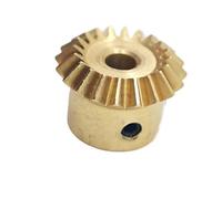 CYFANG 1pcs 1:1 30T Bevel Gear Copper 90 Degree Miter Straight Bevel Pinion 30 Teeth Equal Diameter Right Angle Conical Gear miter mechanical(0.8M 30T 8mm bore)