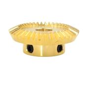 CYFANG 1pcs 1 Module Straight Bevel Gear 90 Degree Miter Tapered Bevel Gear 1:2 Transmission 1M Copper Conical Pinion miter mechanical(40T 14mm bore 5mm kwyway)