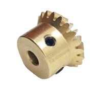 CYFANG 1pcs Copper Bevel Gear 1 Module 1.5 Module Keyway Hole 90 Degree Straight Bevel Gear 1:1 Conical Miter Gear miter mechanical(1M 25T 10mm bore 4mm keyway)