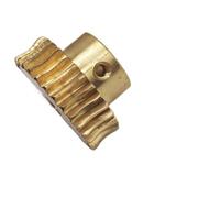 CYFANG 25 Teeth 1 Module Brass Turbine Gear 1:25 Ratio 1M 25T Cylindrical Worm Gear with Step 28mm OD 10mm Teeth Thick cylindrical pinion(10MM BORE)