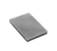 CYFANG 3pcs 304 Stainless Steel Mesh Sheets Rust Resistant Wire Screens 7.5cm x 7.5cm with 10-400 Mesh for DIY mechanical craft(100 mesh0.08mm)