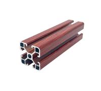 CYFANG 4040 Aluminum Profile European Standard 40x40mm Extrusion Square Tube for Assembly Line Equipment Rack frame hardware(Oak grain,150mm long)