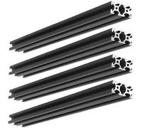 CYFANG 4pcs Black 2040 Aluminum Profile European Standard V Type Slot Linear Rail for DIY Fences Equipment Frames Fish Tank Stands frame hardware(560MM)
