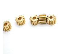 CYFANG 5pcs 0.3M 24 Teeth Small Copper Gear 7.8mm Diameter Cylindrical Gear 0.3 Module 24T 2mm Tight Fit 4mm Loose Fit Pinion cylindrical pinion(1.2mm thickness 4.02mm hole)