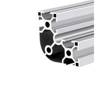CYFANG 6630R Aluminum Extrusion 8.2mm Slot 60x60mm Linear Rail Extrusion Profile Curved Frame for Equipment Frames Guardrails frame hardware(750mm 29.53" long)