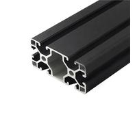 CYFANG Black 4080 Aluminum Extrusion Profile European Standard 40x80mm Linear Rail for Cabinet Frames Cargo Rack Workbench Bracket frame hardware(700mm long)