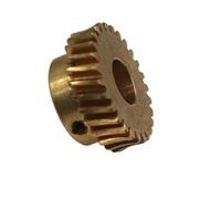 CYFANG Brass 1 Module 15 Teeth Helical Gear 45 Degree Left Right Handed Rotating Spiral Gear 1M 15T Staggered Shaft Pinion cylindrical pinion(Right rotate 8mm bore)