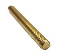 CYFANG Fully Threaded Brass Metric Studding Rods - Size M2, M2.5, M3, M4, M5, M6, M8, M10, M12, M16 Metal Working(M4x0.7x500mm)