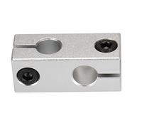 CYFANG screw pitch Cross Linear Shaft Fix Mount 8mm 10mm 12mm 16mm Inner Hole Aluminum Smooth Rod Holder Bracket Optical Axis Mount Block shaft nut(Size:8x16mm)