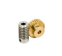 CYFANG Worm Gear 0.8 Module 20 Teeth Copper Turbine Gear 0.8M Stainless Steel Worm Rod 1:20 Turbine Pinion cylindrical pinion(Bore 8mm rod 5mm gear)