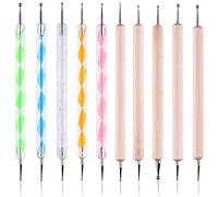CYFUN DESIGN 10PCS Dotting Tools Set Embossing Stylus Set with Different Size Double End Tracing Dotting Tool Stylus for Carbon Transfer Paper Mandala Rock Painting, Pottery Clay Craft, Embossing Art