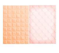 CYFUN DESIGN 2 Pieces 3D Embossing Folder for Card Making Diamond and Star Gridlines Textures Impressions Background Plastic Embossing Folders Template for DIY Scrapbooking and Other Paper Crafts