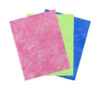 CYFUN DESIGN 3 Pack Stamp Shammy Cleaning Suede Cloth Natural Stamp Cleaner For Cleaning Stamps Glass Mat Super Absorbent Towel Stamp Cleaning Cloth for Your Stamps and Craft Supplies 8" x 6"