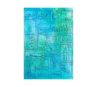 CYFUN DESIGN 3D Embossing Folder Air Mail Plastic Embossing Texture Fades Folders Template for Card Making Scrapbooking and Other Paper Crafts, Scrapbooking Paper Craft Album Stamps DIY Decor