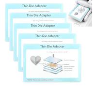 CYFUN DESIGN 5 Pieces 9x6inch Standard Adapter Pad for Sizzix Big Shot Machine, Thin Die Adapter for Die Cutting Machine Cutting Pads Shim to Create A Sandwich for Most Thinlits Wafer Thin Dies