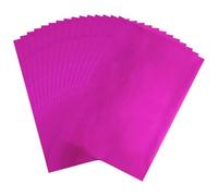 CYFUN DESIGN 50 Pieces Toner Reactive Foil for Laminator, 20x29cm/7.9x11.4inch Foil Paper for Toner Foiling Scrapbooking Craft Projects Card Making, Foil by Laser Printer and Laminator (Rose Red)