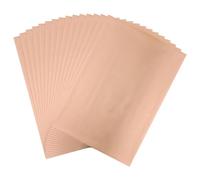 CYFUN DESIGN 50 Pieces Toner Reactive Foil for Laminator, 20x29cm/7.9x11.4inch Foil Paper for Toner Foiling Scrapbooking Craft Projects Card Making, Foil by Laser Printer and Laminator (Rose Gold)