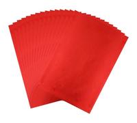 CYFUN DESIGN 50 Pieces Toner Reactive Foil for Laminator, 20x29cm/7.9x11.4inch Foil Paper for Toner Foiling Scrapbooking Craft Projects Card Making, Foil by Laser Printer and Laminator (Red)