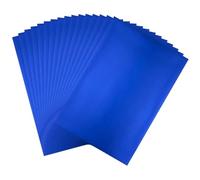 CYFUN DESIGN 50 Pieces Toner Reactive Foil for Laminator, 20x29cm/7.9x11.4inch Foil Paper for Toner Foiling Scrapbooking Craft Projects Card Making, Foil by Laser Printer and Laminator (Royal Blue)