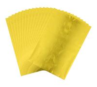 CYFUN DESIGN 50 Sheets Toner Reactive Foil Sheet for Crafts, Paper Holographic Heat Transfer Craft Foil Paper, 7.9 x 11.4 inch, Golden