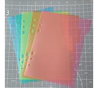 CYFUN DESIGN 5PCS A5 Size Dividers for 6 Ring Binder with Reinforced Edge,Paper Index Divider Category Page Tab Indexing Cards Die and Stamp Storage Folder