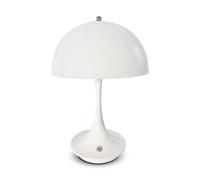 CYGEVUGL Mushroom Lamp,Retro Table Lamp,Touch Control 3 Color Temps Dimmable Bedside Lamp,Desk Lamps for Bedroom Living Room Home Office，White