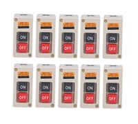 Cygmophing 10Pcs Push Button Switch Press Power Control Station Box 3 Phase ON OFF 380V 15A TBSP-315