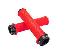 Cygmophing 2pcs/set Bike Handlebar Grip Anti Slip Texture Durable Bicycle Handlebar Cover Grips (Red)