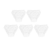 Cygmophing 5Pcs Women Disposable Underwear Pure Cotton Maternity Disposable Underwear for Traveling (XXL)