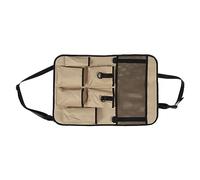 Cygmophing Backseat Car Organizer Car Storage Mat Multiple Pockets Large Capacity Easy Hanging Car Accessory for Car Truck Travel (Khaki)