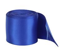 Cygmophing Double Face Satin Ribbon Roll 5m/16.4ft Length 38mm/1.5in Width DIY Polyester Gift Wrap Ribbon for Crafts Hair Ornaments (Jewel Blue)