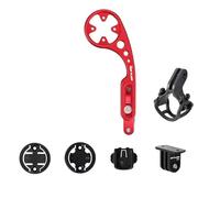 Cygmophing Handlebar Extender Kit Bike Computer Mount for Bryton Cateye with Flashlight Holder Bracket Sport Camera Mount (Black)