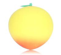 Cygmophing Peach Squeeze Ball Elastic Relieve Anxiety Fruit Stress Ball Toy for Women Men Kids (Yellow)