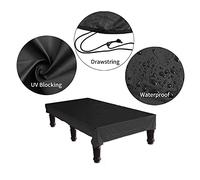 Cygmophing Pool Table Cover 210D Oxford Cloth Pool Table Cover with Drawstring Full Protection Dust-Proof Snooker Billiard Table Cover Fit for 8FT