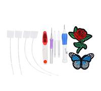 Cygmophing Punch Needle Set Embroidery Stitching Craft Tool TPR Handle DIY Sewing Threading Device