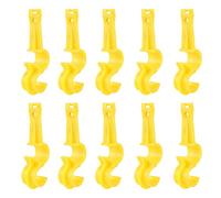 Cygmophing S Shaped Water Supply Tube Hose Pipe Holder Clamp Clip Farm Accessories Waterline Sturdy Durable Convenient Large-Scale Aquiculture Breeding ABS Material