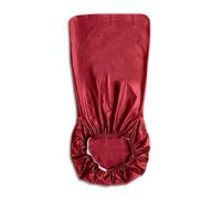 Cygmophing Stretch Solid Pu Leather Dining Cover Slipcover Removable Washable Short Dining Protector Seat Solid Slipcovers for Hotel Dining 4pcs Green (Wine red)