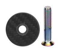 Cygmophing TOOPRE Bicycle Headset Cover Carbon Fiber Screws Mountain Bike OD2 Front Fork Top Cap 28.6mm