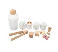 Cygmophing Wooden Milk Tea Play Set Stimulation Improve Cognition Pretend Food Milk Tea Play Toy for Children