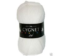 Cygnet DK Double Knitting Acrylic Yarn/Wool 100g - 208 White