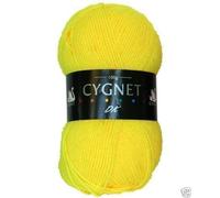 Cygnet DK Double Knitting Acrylic Yarn Wool 100g - 3378 Bright Yellow