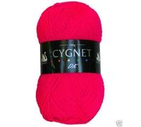 Cygnet DK Double Knitting Acrylic Yarn/Wool 100g - 6534 Bright Pink